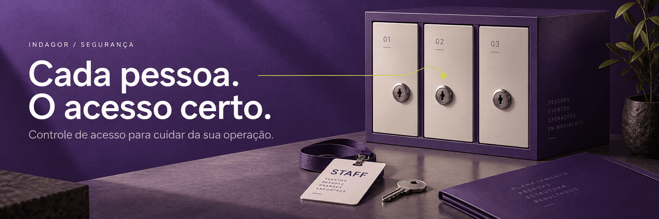 Cada pessoa. O acesso certo. Controle de acesso para cuidar da sua operação.